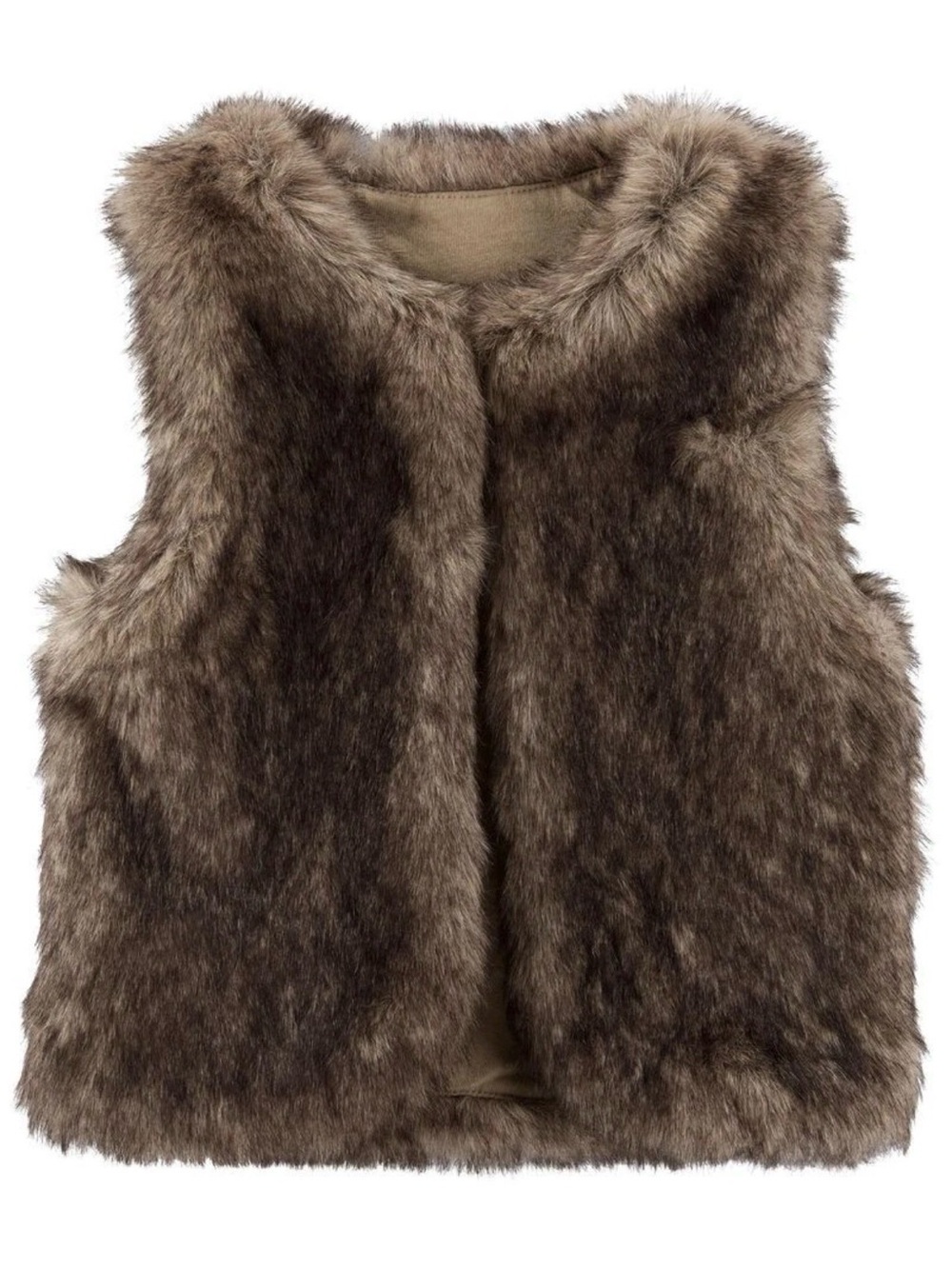 Carter's Plush Faux Fur Vest - Brown